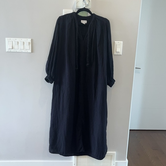 Velvet By Graham & Spencer Aggie Velour Mini Dress Black - Picture 4 of 8